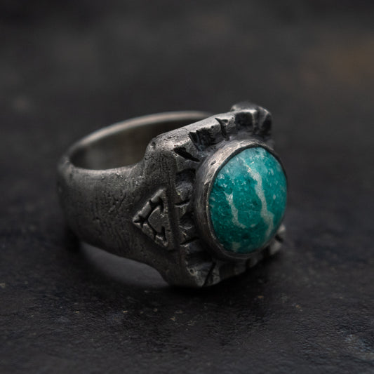 Anillo Heavy Ingot - Amazonita TALLA 10