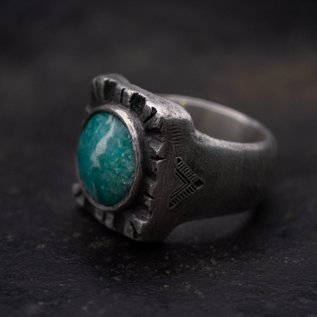 Anillo Heavy Ingot - Amazonita TALLA 10