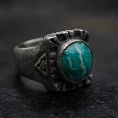 Anillo Heavy Ingot - Amazonita TALLA 10