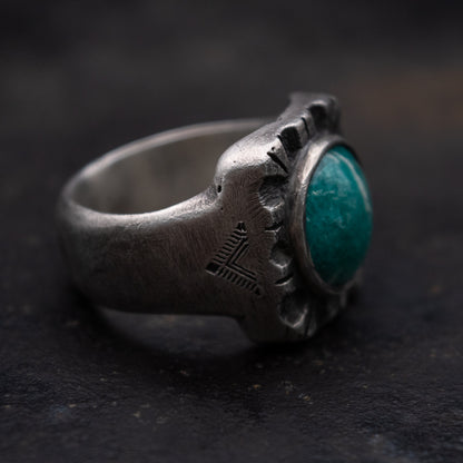 Anillo Heavy Ingot - Amazonita TALLA 10