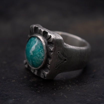 Anillo Heavy Ingot - Amazonita TALLA 10
